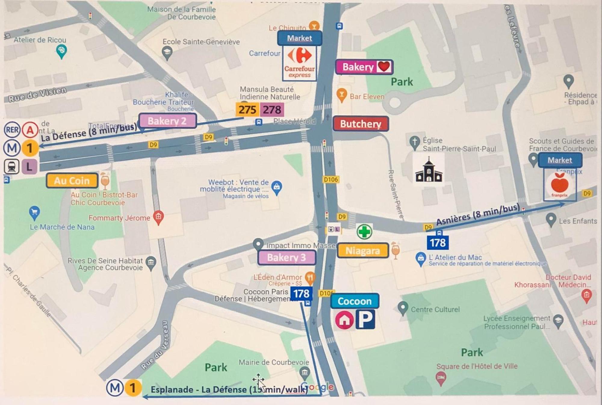 Cocoon Paris La Defense Apartment กูร์เบอวัวร์ ภายนอก รูปภาพ